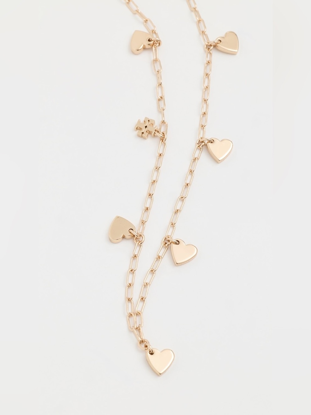 Tory Burch Good Luck Heart Chain Necklace